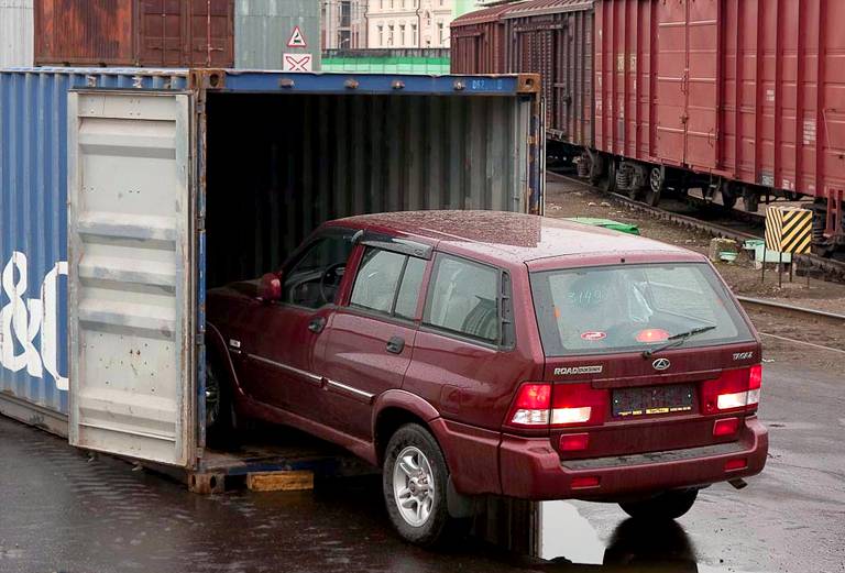 Перевозка авто сеткой nissan bl / 2002 г / 1 шт из Ишима в Краснодар
